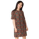 Product name: Recursia Seer Vision II Vision T-Shirt Dress. Keywords: Clothing, Print: Seer Vision, T-Shirt Dress, Women's Clothing