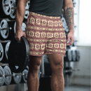 Product name: Recursia Seer Vision I Men's Athletic Shorts In Pink. Keywords: Athlesisure Wear, Clothing, Men's Athlesisure, Men's Athletic Shorts, Men's Clothing, Print: Seer Vision