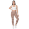 Product name: Recursia Seer Vision I Vision Leggings With Pockets In Pink. Keywords: Athlesisure Wear, Clothing, Leggings with Pockets, Print: Seer Vision, Women's Clothing