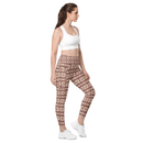 Product name: Recursia Seer Vision I Vision Leggings With Pockets In Pink. Keywords: Athlesisure Wear, Clothing, Leggings with Pockets, Print: Seer Vision, Women's Clothing