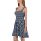 Product name: Recursia Seer Vision I Vision Skater Dress In Blue. Keywords: Clothing, Print: Seer Vision, Skater Dress, Women's Clothing