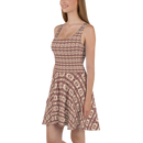 Product name: Recursia Seer Vision I Vision Skater Dress In Pink. Keywords: Clothing, Print: Seer Vision, Skater Dress, Women's Clothing