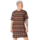 Product name: Recursia Seer Vision I Vision T-Shirt Dress. Keywords: Clothing, Print: Seer Vision, T-Shirt Dress, Women's Clothing
