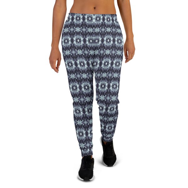 Product name: Recursia Seer Vision I Women's Joggers In Blue. Keywords: Athlesisure Wear, Clothing, Print: Seer Vision, Women's Bottoms, Women's Joggers