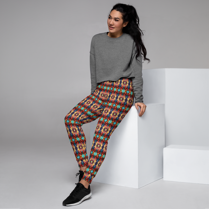 Product name: Recursia Seer Vision I Women's Joggers. Keywords: Athlesisure Wear, Clothing, Print: Seer Vision, Women's Bottoms, Women's Joggers