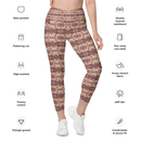 Product name: Recursia Seer Vision Leggings With Pockets In Pink. Keywords: Athlesisure Wear, Clothing, Leggings with Pockets, Print: Seer Vision, Women's Clothing