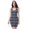 Product name: Recursia Seer Vision II Pencil Dress In Blue. Keywords: Clothing, Pencil Dress, Print: Seer Vision, Women's Clothing