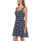 Product name: Recursia Seer Vision II Vision Skater Dress In Blue. Keywords: Clothing, Print: Seer Vision, Skater Dress, Women's Clothing