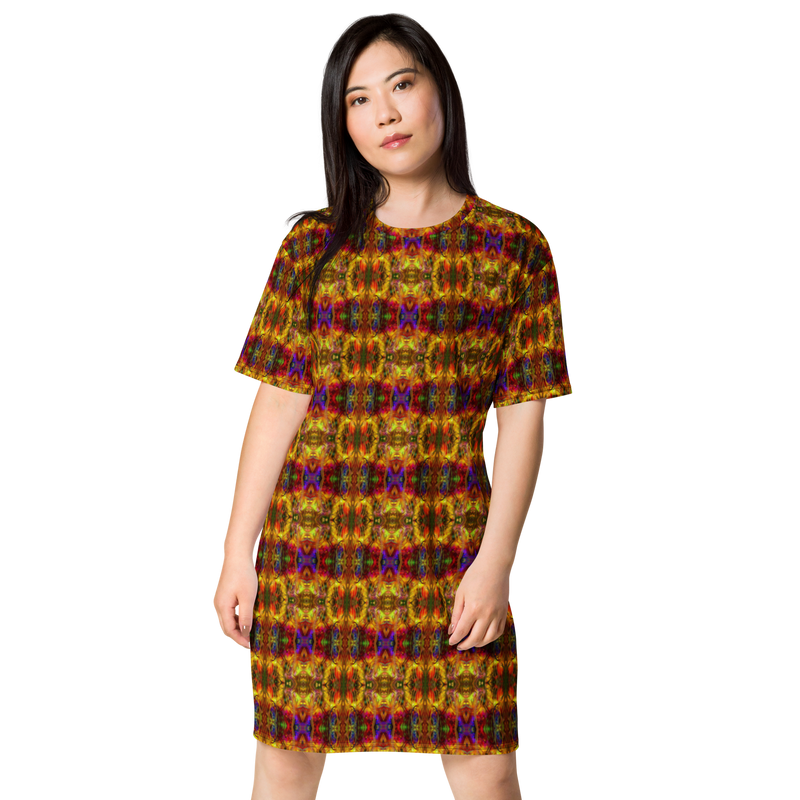 Product name: Recursia Seer Vision T-Shirt Dress. Keywords: Clothing, Print: Seer Vision, T-Shirt Dress, Women's Clothing