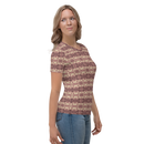Product name: Recursia Seer Vision II Women's Crew Neck T-Shirt In Pink. Keywords: Clothing, Print: Seer Vision, Women's Clothing, Women's Crew Neck T-Shirt