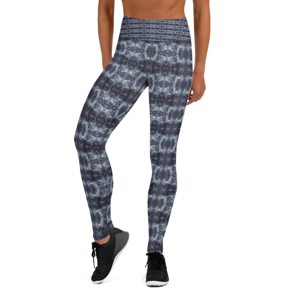 Product name: Recursia Seer Vision II Vision Yoga Leggings In Blue. Keywords: Athlesisure Wear, Clothing, Print: Seer Vision, Women's Clothing, Yoga Leggings