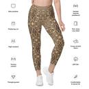Product name: Recursia Serpentine Dream II Leggings With Pockets. Keywords: Athlesisure Wear, Clothing, Leggings with Pockets, Print: Serpentine Dream, Women's Clothing