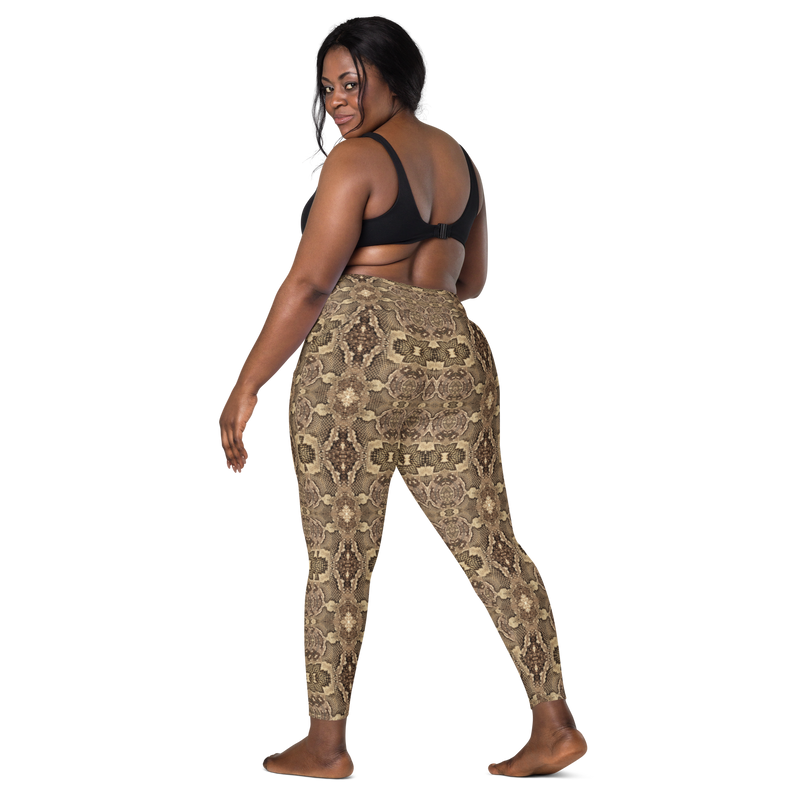 Product name: Recursia Serpentine Dream II Leggings With Pockets. Keywords: Athlesisure Wear, Clothing, Leggings with Pockets, Print: Serpentine Dream, Women's Clothing
