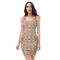 Product name: Recursia Serpentine Dream Pencil Dress In Pink. Keywords: Clothing, Pencil Dress, Print: Serpentine Dream, Women's Clothing