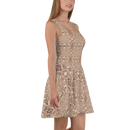 Product name: Recursia Serpentine Dream Skater Dress In Pink. Keywords: Clothing, Print: Serpentine Dream, Skater Dress, Women's Clothing