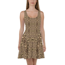 Product name: Recursia Serpentine Dream Skater Dress. Keywords: Clothing, Print: Serpentine Dream, Skater Dress, Women's Clothing