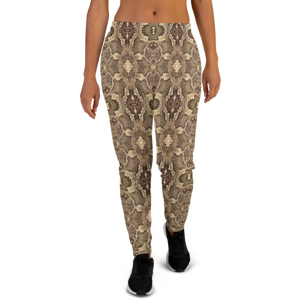 Product name: Recursia Serpentine Dream Women's Joggers. Keywords: Athlesisure Wear, Clothing, Print: Serpentine Dream, Women's Bottoms, Women's Joggers