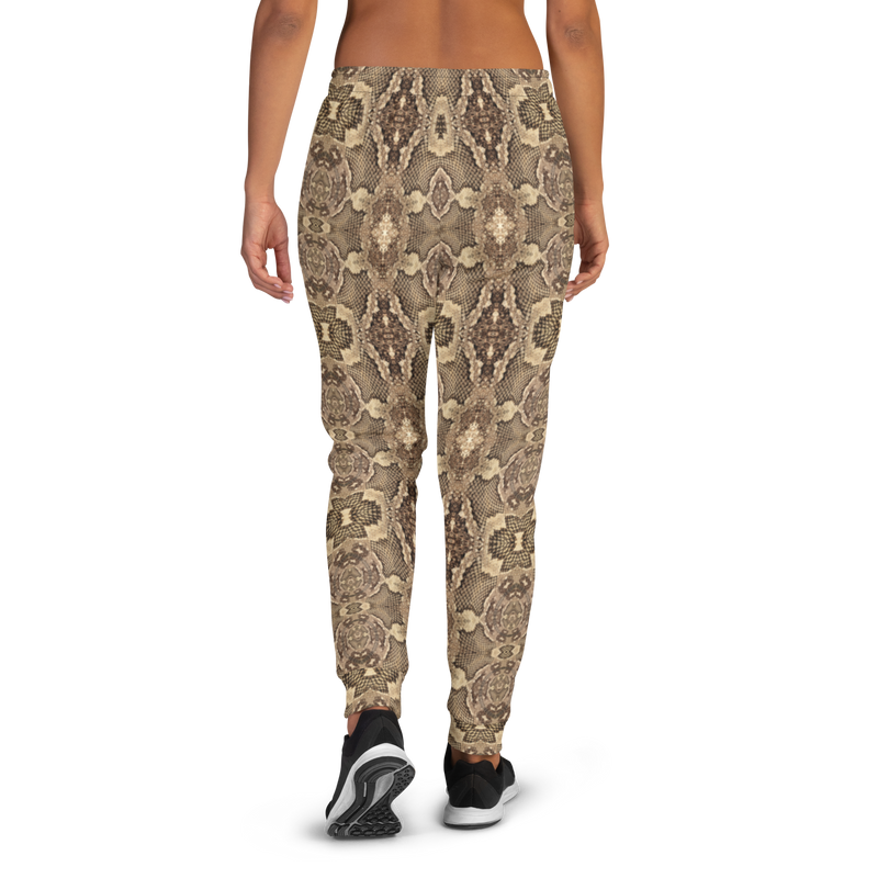 Product name: Recursia Serpentine Dream Women's Joggers. Keywords: Athlesisure Wear, Clothing, Print: Serpentine Dream, Women's Bottoms, Women's Joggers