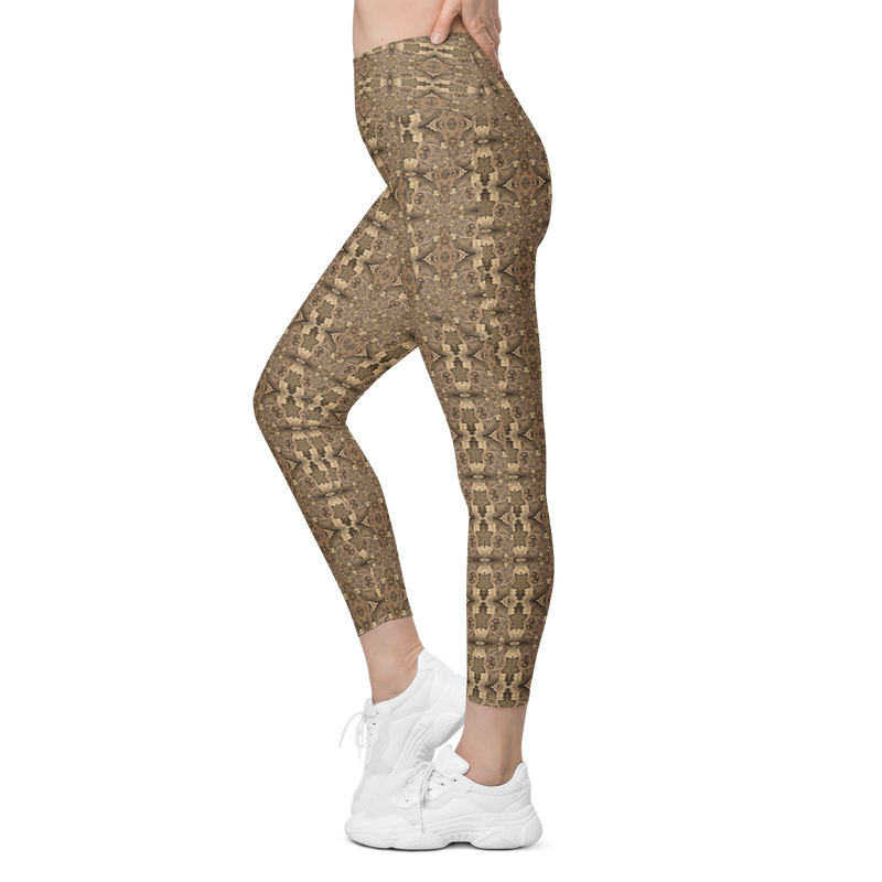Product name: Recursia Serpentine Dream I Leggings With Pockets. Keywords: Athlesisure Wear, Clothing, Leggings with Pockets, Print: Serpentine Dream, Women's Clothing
