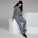 Product name: Recursia Serpentine Dream I Women's Joggers In Blue. Keywords: Athlesisure Wear, Clothing, Print: Serpentine Dream, Women's Bottoms, Women's Joggers