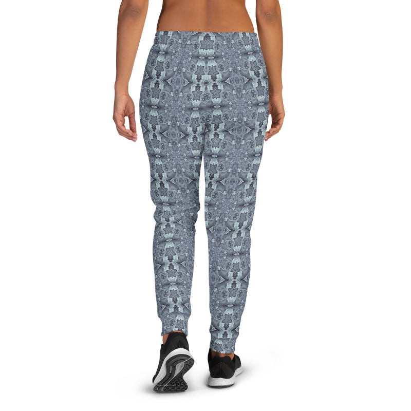 Product name: Recursia Serpentine Dream I Women's Joggers In Blue. Keywords: Athlesisure Wear, Clothing, Print: Serpentine Dream, Women's Bottoms, Women's Joggers