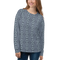 Product name: Recursia Serpentine Dream I Women's Sweatshirt In Blue. Keywords: Athlesisure Wear, Clothing, Print: Serpentine Dream, Women's Sweatshirt, Women's Tops
