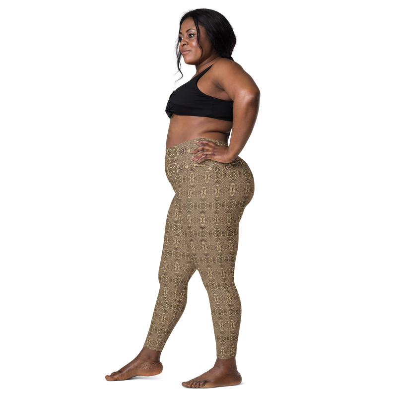 Product name: Recursia Serpentine Dream Leggings With Pockets. Keywords: Athlesisure Wear, Clothing, Leggings with Pockets, Print: Serpentine Dream, Women's Clothing