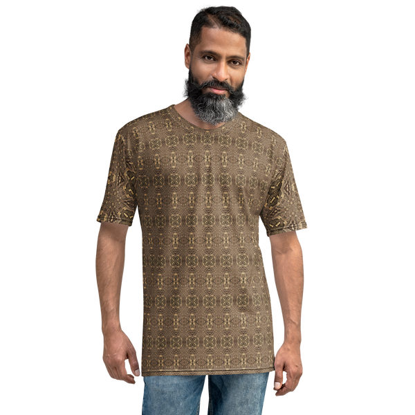 Product name: Recursia Serpentine Dream II Men's Crew Neck T-Shirt. Keywords: Clothing, Men's Clothing, Men's Crew Neck T-Shirt, Men's Tops, Print: Serpentine Dream