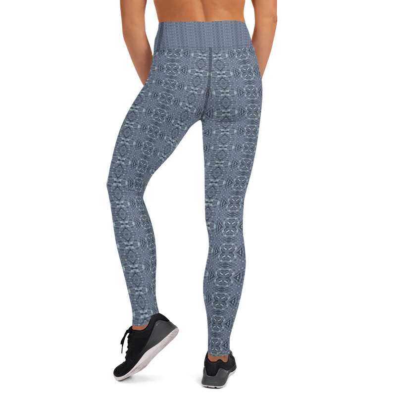 Product name: Recursia Serpentine Dream II Yoga Leggings In Blue. Keywords: Athlesisure Wear, Clothing, Print: Serpentine Dream, Women's Clothing, Yoga Leggings