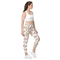 Product name: Recursia Symmetree II Leggings With Pockets In Pink. Keywords: Athlesisure Wear, Clothing, Leggings with Pockets, Print: Symmetree, Women's Clothing