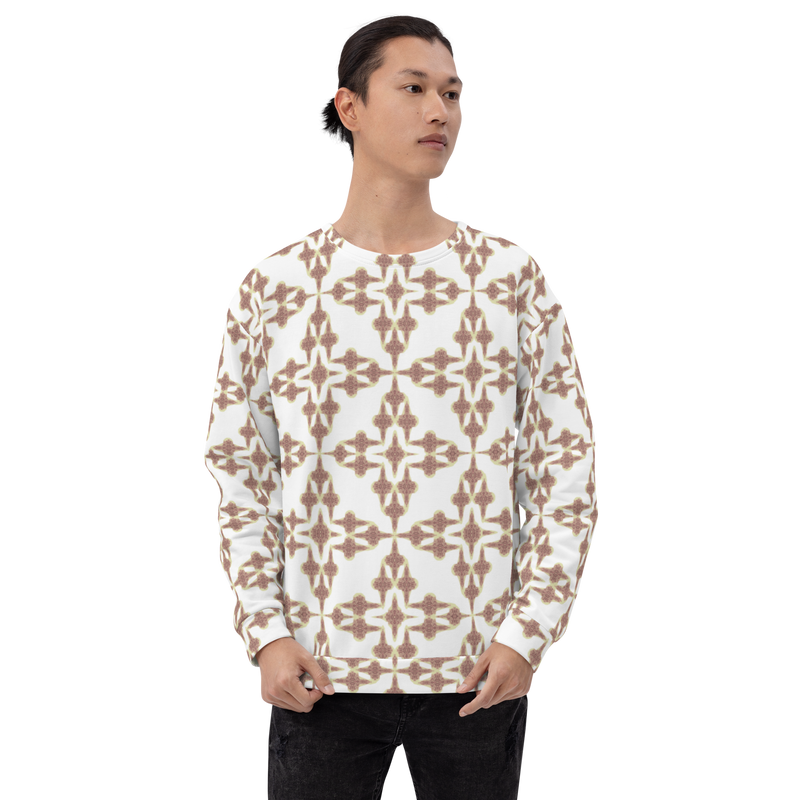 Product name: Recursia Symmetree Men's Sweatshirt In Pink. Keywords: Athlesisure Wear, Clothing, Men's Athlesisure, Men's Clothing, Men's Sweatshirt, Men's Tops, Print: Symmetree