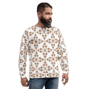 Product name: Recursia Symmetree Men's Sweatshirt In Pink. Keywords: Athlesisure Wear, Clothing, Men's Athlesisure, Men's Clothing, Men's Sweatshirt, Men's Tops, Print: Symmetree