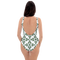 Product name: Recursia Symmetree One Piece Swimsuit. Keywords: Clothing, One Piece Swimsuit, Swimwear, Print: Symmetree, Unisex Clothing