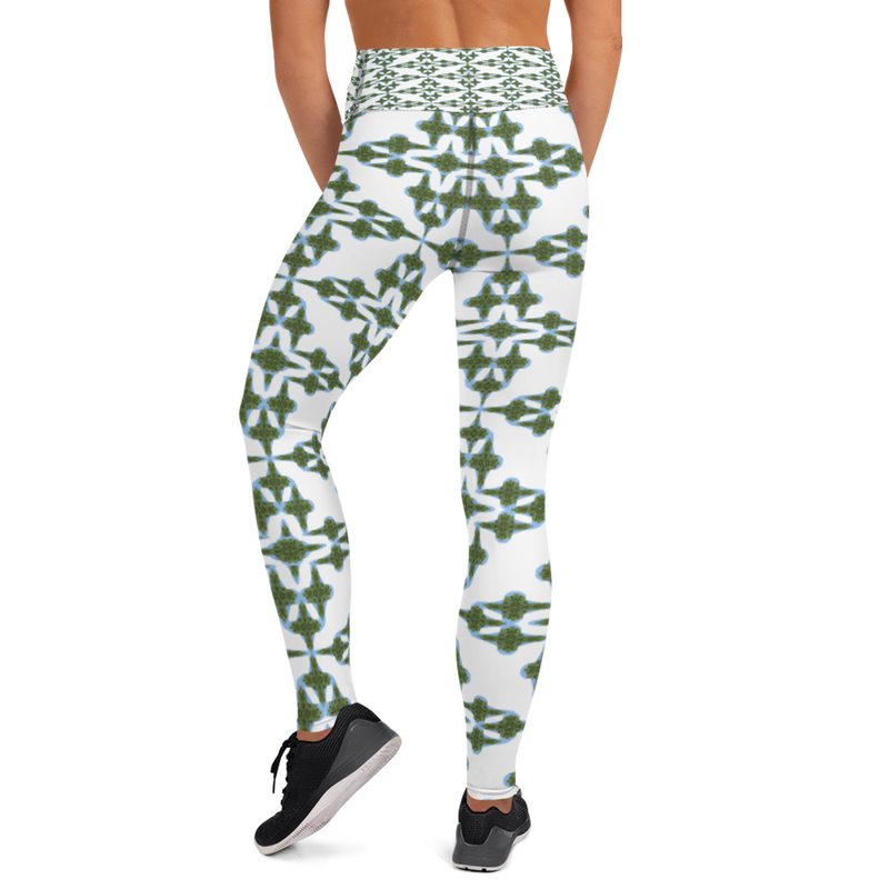 Product name: Recursia Symmetree Yoga Leggings. Keywords: Athlesisure Wear, Clothing, Print: Symmetree, Women's Clothing, Yoga Leggings