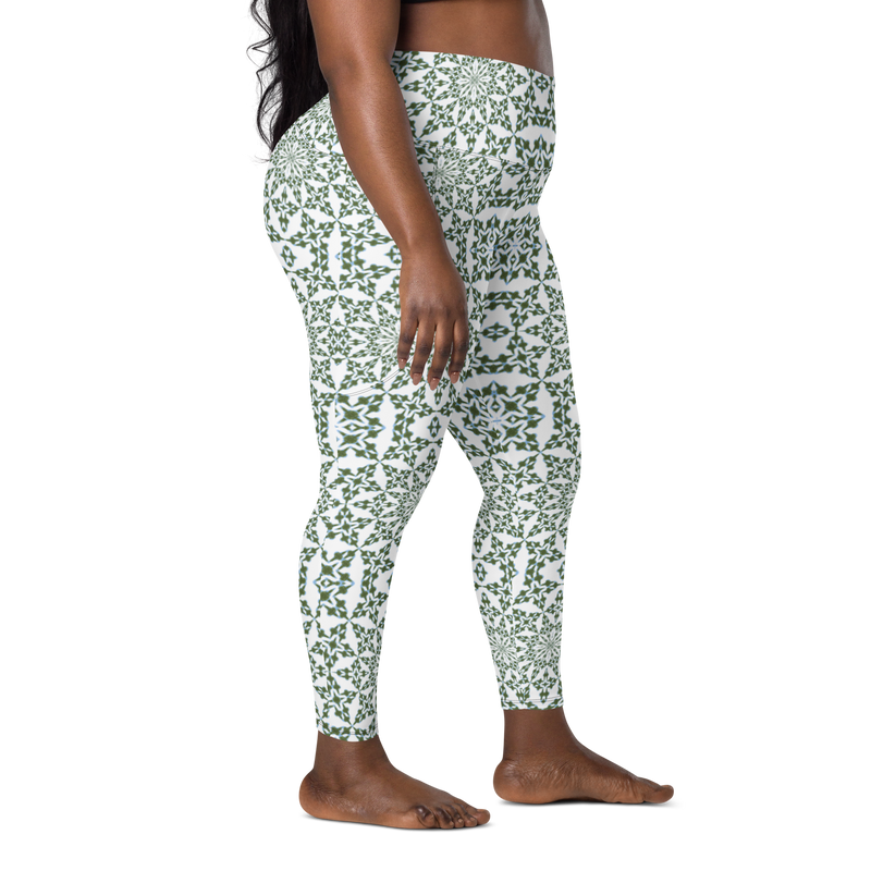 Product name: Recursia Symmetree I Leggings With Pockets. Keywords: Athlesisure Wear, Clothing, Leggings with Pockets, Print: Symmetree, Women's Clothing