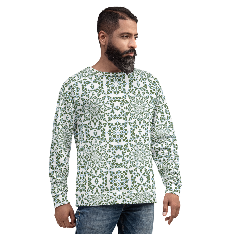 Product name: Recursia Symmetree I Men's Sweatshirt. Keywords: Athlesisure Wear, Clothing, Men's Athlesisure, Men's Clothing, Men's Sweatshirt, Men's Tops, Print: Symmetree