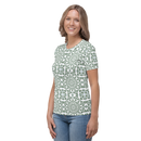 Product name: Recursia Symmetree I Women's Crew Neck T-Shirt. Keywords: Clothing, Print: Symmetree, Women's Clothing, Women's Crew Neck T-Shirt
