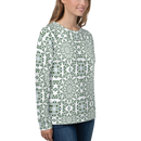 Product name: Recursia Symmetree I Women's Sweatshirt. Keywords: Athlesisure Wear, Clothing, Print: Symmetree, Women's Sweatshirt, Women's Tops