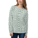 Product name: Recursia Symmetree I Women's Sweatshirt. Keywords: Athlesisure Wear, Clothing, Print: Symmetree, Women's Sweatshirt, Women's Tops