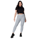 Product name: Recursia Symmetree Leggings With Pockets In Blue. Keywords: Athlesisure Wear, Clothing, Leggings with Pockets, Print: Symmetree, Women's Clothing