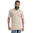 Product name: Recursia Symmetree II Men's Crew Neck T-Shirt In Pink. Keywords: Clothing, Men's Clothing, Men's Crew Neck T-Shirt, Men's Tops, Print: Symmetree