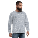 Product name: Recursia Symmetree II Men's Sweatshirt In Blue. Keywords: Athlesisure Wear, Clothing, Men's Athlesisure, Men's Clothing, Men's Sweatshirt, Men's Tops, Print: Symmetree