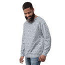 Product name: Recursia Symmetree II Men's Sweatshirt In Blue. Keywords: Athlesisure Wear, Clothing, Men's Athlesisure, Men's Clothing, Men's Sweatshirt, Men's Tops, Print: Symmetree