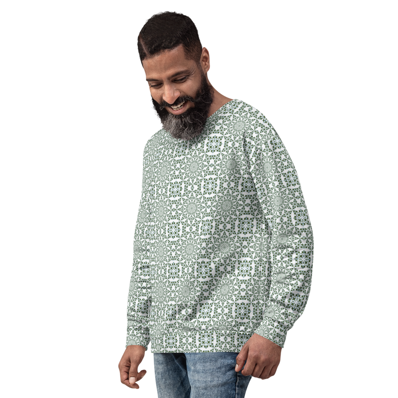 Product name: Recursia Symmetree II Men's Sweatshirt. Keywords: Athlesisure Wear, Clothing, Men's Athlesisure, Men's Clothing, Men's Sweatshirt, Men's Tops, Print: Symmetree