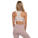 Product name: Recursia Symmetree II Padded Sports Bra In Pink. Keywords: Athlesisure Wear, Clothing, Padded Sports Bra, Print: Symmetree, Women's Clothing