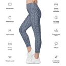 Product name: Recursia Tie-Dye Overdrive III Leggings With Pockets In Blue. Keywords: Athlesisure Wear, Clothing, Leggings with Pockets, Print: Tie-Dye Overdrive, Women's Clothing
