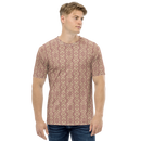 Product name: Recursia Tie-Dye Overdrive I Men's Crew Neck T-Shirt In Pink. Keywords: Clothing, Men's Clothing, Men's Crew Neck T-Shirt, Men's Tops, Print: Tie-Dye Overdrive