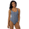 Product name: Recursia Tie-Dye Overdrive I One Piece Swimsuit In Blue. Keywords: Clothing, One Piece Swimsuit, Swimwear, Print: Tie-Dye Overdrive, Unisex Clothing