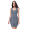 Product name: Recursia Tie-Dye Overdrive I Pencil Dress In Blue. Keywords: Clothing, Pencil Dress, Print: Tie-Dye Overdrive, Women's Clothing
