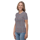 Product name: Recursia Tie-Dye Overdrive I Women's Crew Neck T-Shirt. Keywords: Clothing, Print: Tie-Dye Overdrive, Women's Clothing, Women's Crew Neck T-Shirt